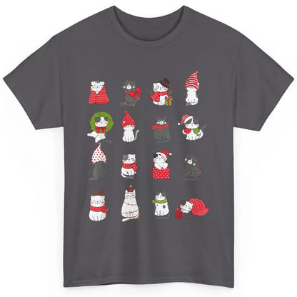 Merry Christmas Meowy Cat Cute Santa Hat Kitten Xmas Kawaii Classic Unisex T-Shirt