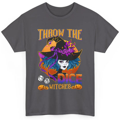 Retro Throw The Dice Witches Bunco Halloween Pumpkin Gothic Classic Unisex T-Shirt