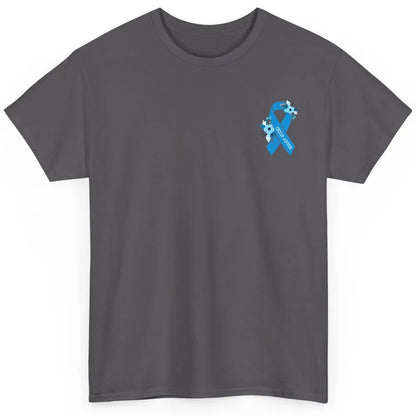 Child Abuse Awareness Floral Blue Ribbon Children Protection Classic Unisex T-Shirt