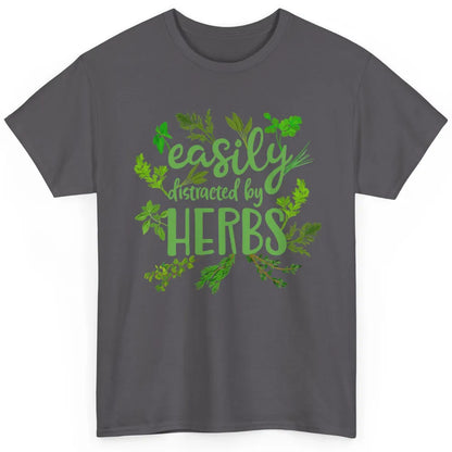 Easily Distracted By Plants Herbs Garden Medicine Botanical Classic Unisex T-Shirt