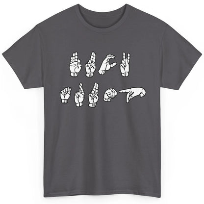 Anti Trump FCK Sign Language Sucks Vote Democrat Biden Classic Unisex T-Shirt