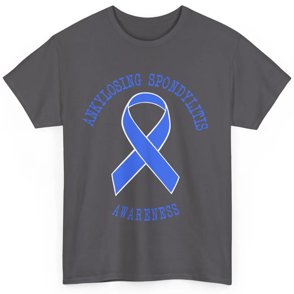 Ankylosing Spondylitis Awareness Support Blue Ribbon Gift Classic Unisex T-Shirt