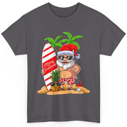 Christmas in July Santa Hawaii Surfing Summer Christmas Classic Unisex T-Shirt