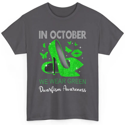 Dwarfism Warrior In October Wear Green High Heels Butterfly Classic Unisex T-Shirt