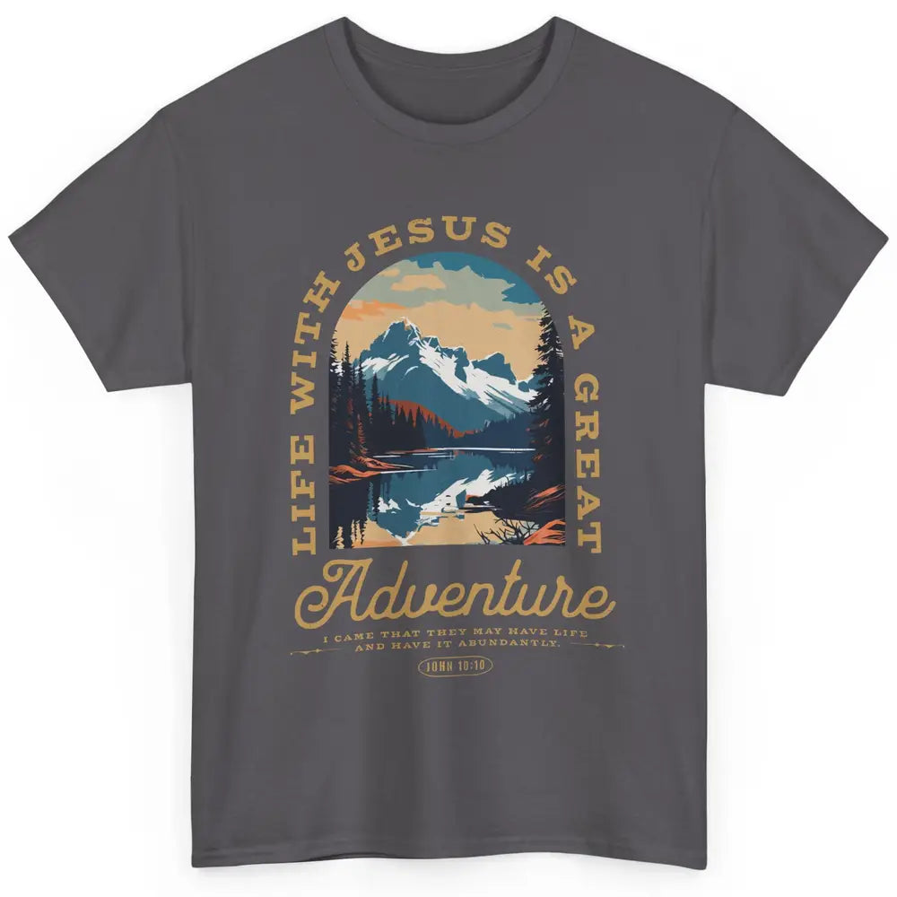 Christian Life With Jesus Is Great Adventure Bible Religious Classic Unisex T-Shirt