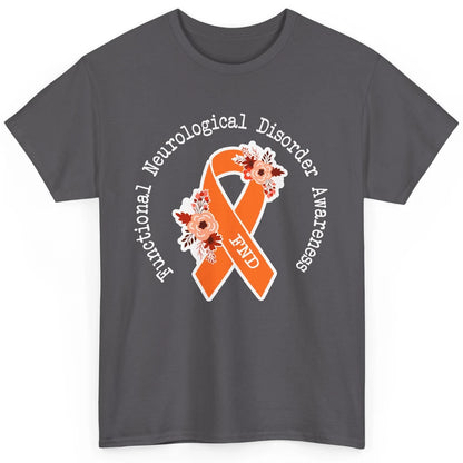 Functional Neurological Disorder Awareness FND Orange Ribbon Classic Unisex T-Shirt