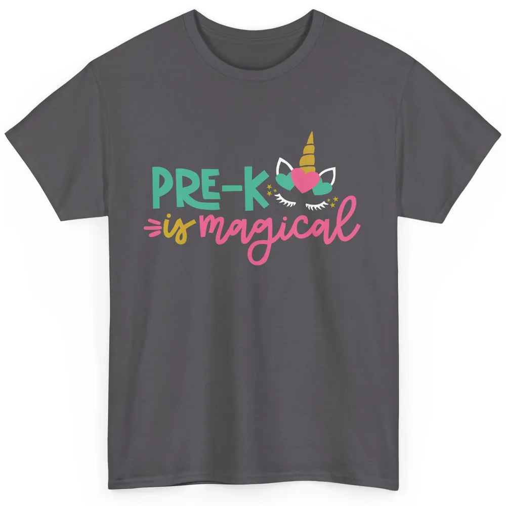 Unicorn Pre-K is Magical Preschool Squad Teacher Student Classic Unisex T-Shirt