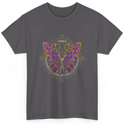 Woman Hair Butterfly Barber Hairstylist Hairdresser Retro Classic Unisex T-Shirt