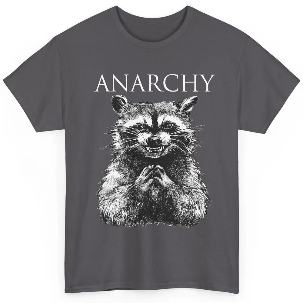 Funny Anarchy Raccoon Cute Raccoon Animal Raccoon Lover Gift Classic Unisex T-Shirt