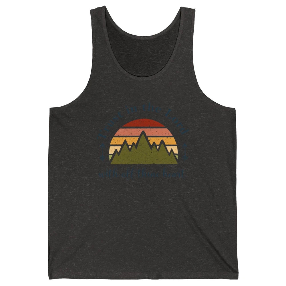 Vintage Trust In The Lord With All Heart Christian Religious Unisex Jersey Tank