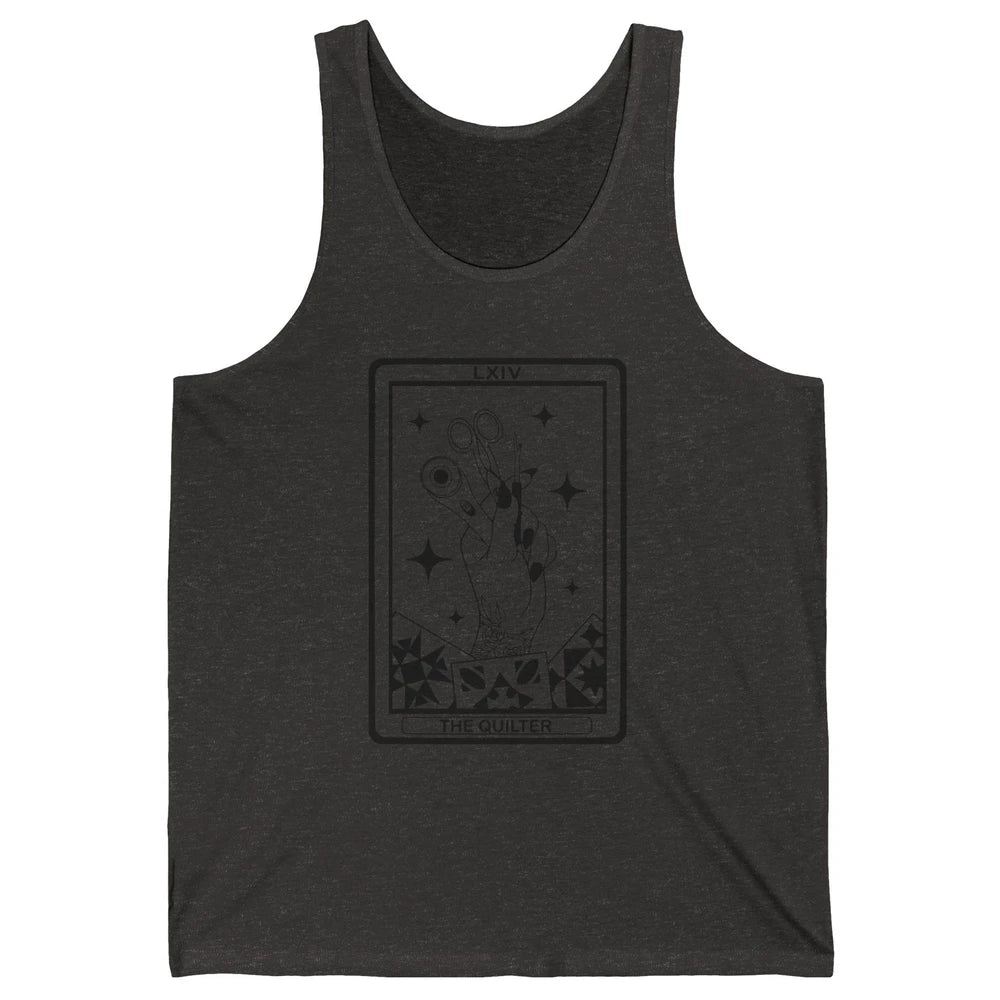 The Quilter Tarot Card Quilting Tool Sewing Yarning Crafting Unisex Jersey Tank