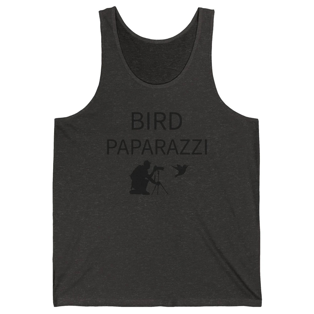 Birdwatching Funny Bird Paparazzi Birding Photography Bird Unisex Jersey Tank