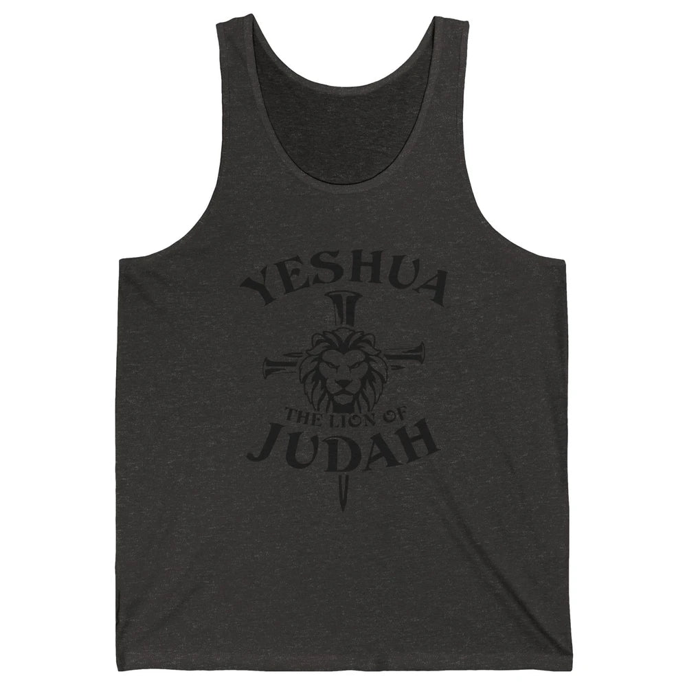 Yeshua Jesus Cross Lion Of Judah Christian Faith Religious Unisex Jersey Tank