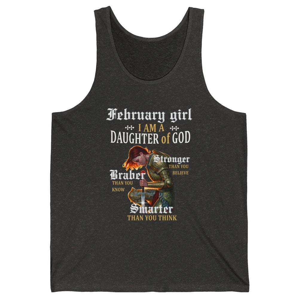 Birthday February Girl I'm A Daughter Of God Birthday Gift Unisex Jersey Tank