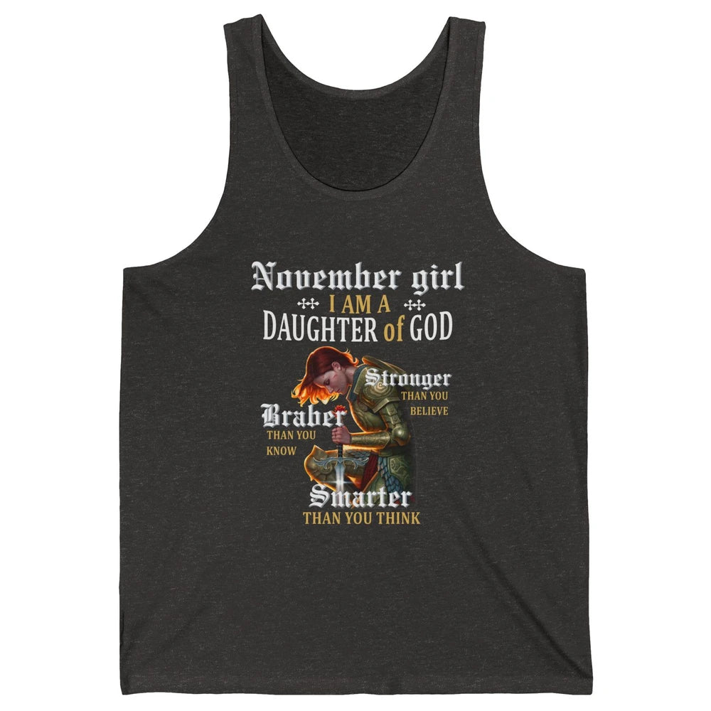 Birthday November Girl I'm A Daughter Of God Birthday Gift Unisex Jersey Tank