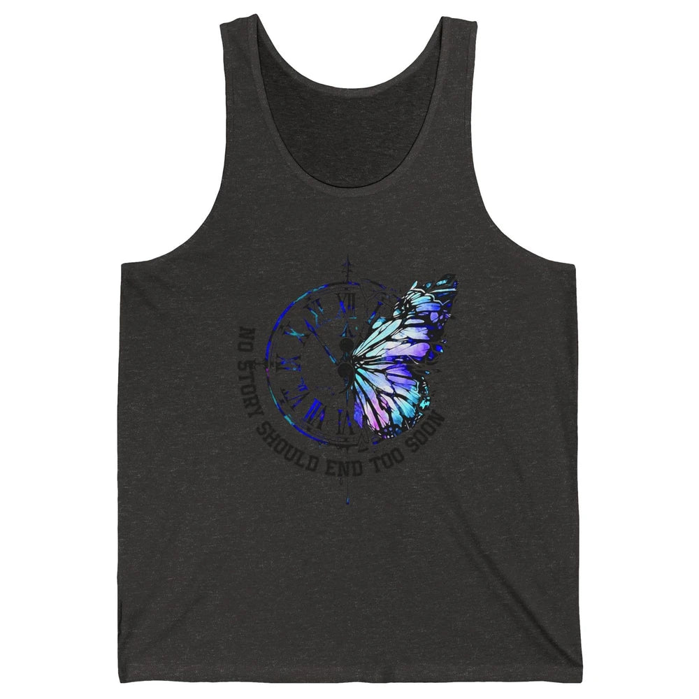 Suicide Prevention Butterfly No Story Should End Too Soon Unisex Jersey Tank