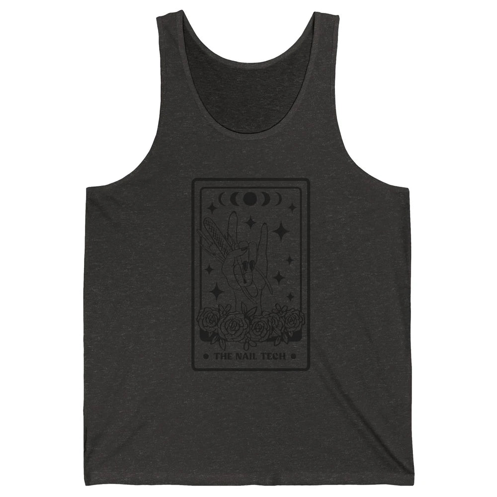 The Nail Tech Tarot Card Beautician Nail Boss Cosmetology Unisex Jersey Tank