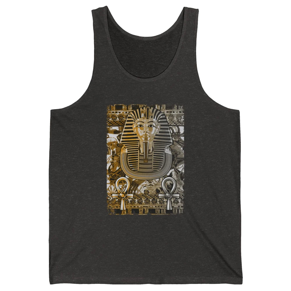 Ancient Egyptian Pyramid Golden King Tut Pharaoh Tutankhamun Unisex Jersey Tank