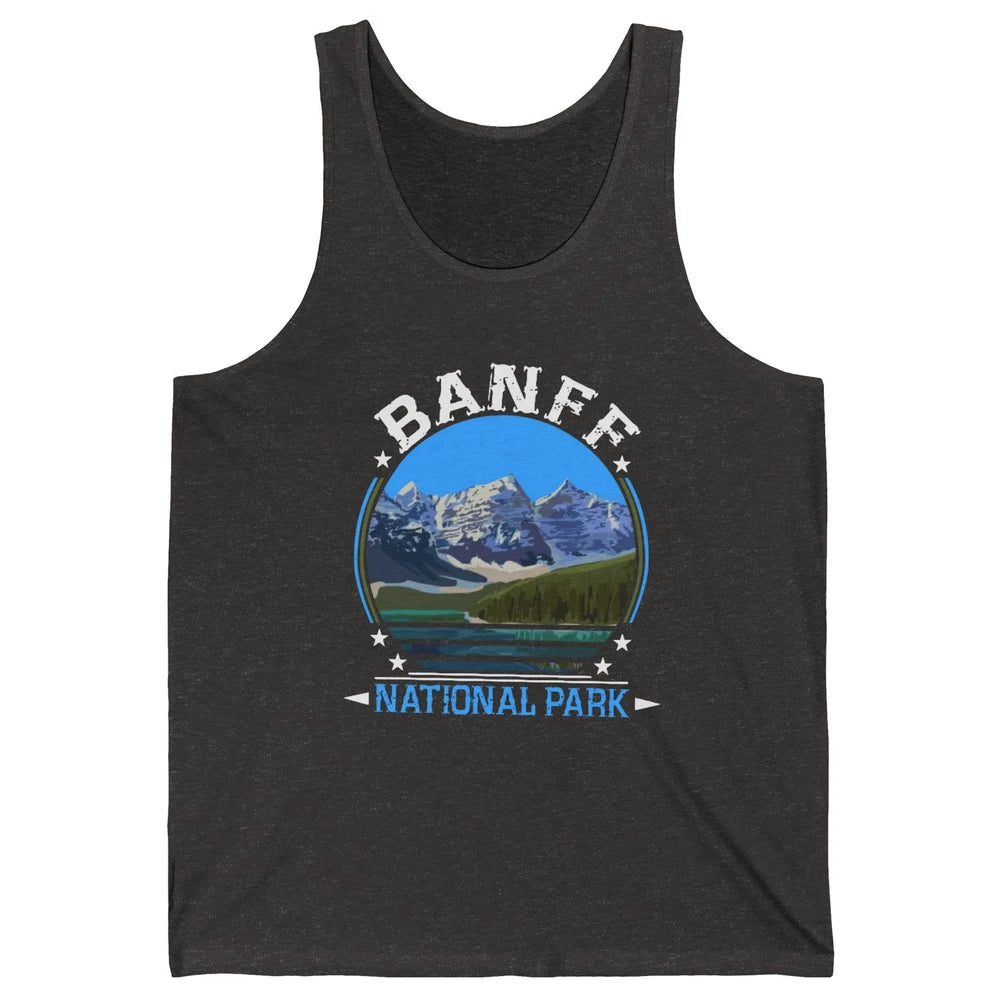 Banff National Park Canada Alberta's Rockies Nature Camping Unisex Jersey Tank