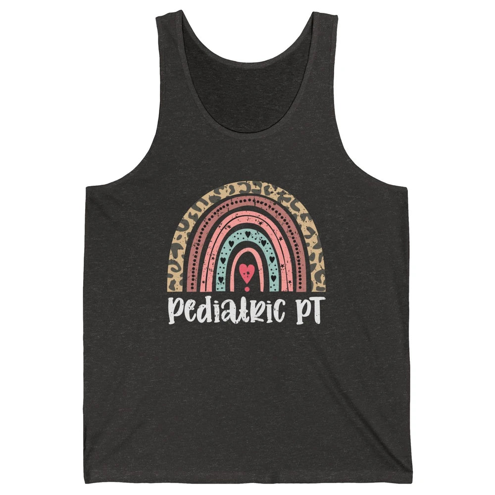 Retro Pediatric Physical Therapy Rainbow Physical Therapist Unisex Jersey Tank