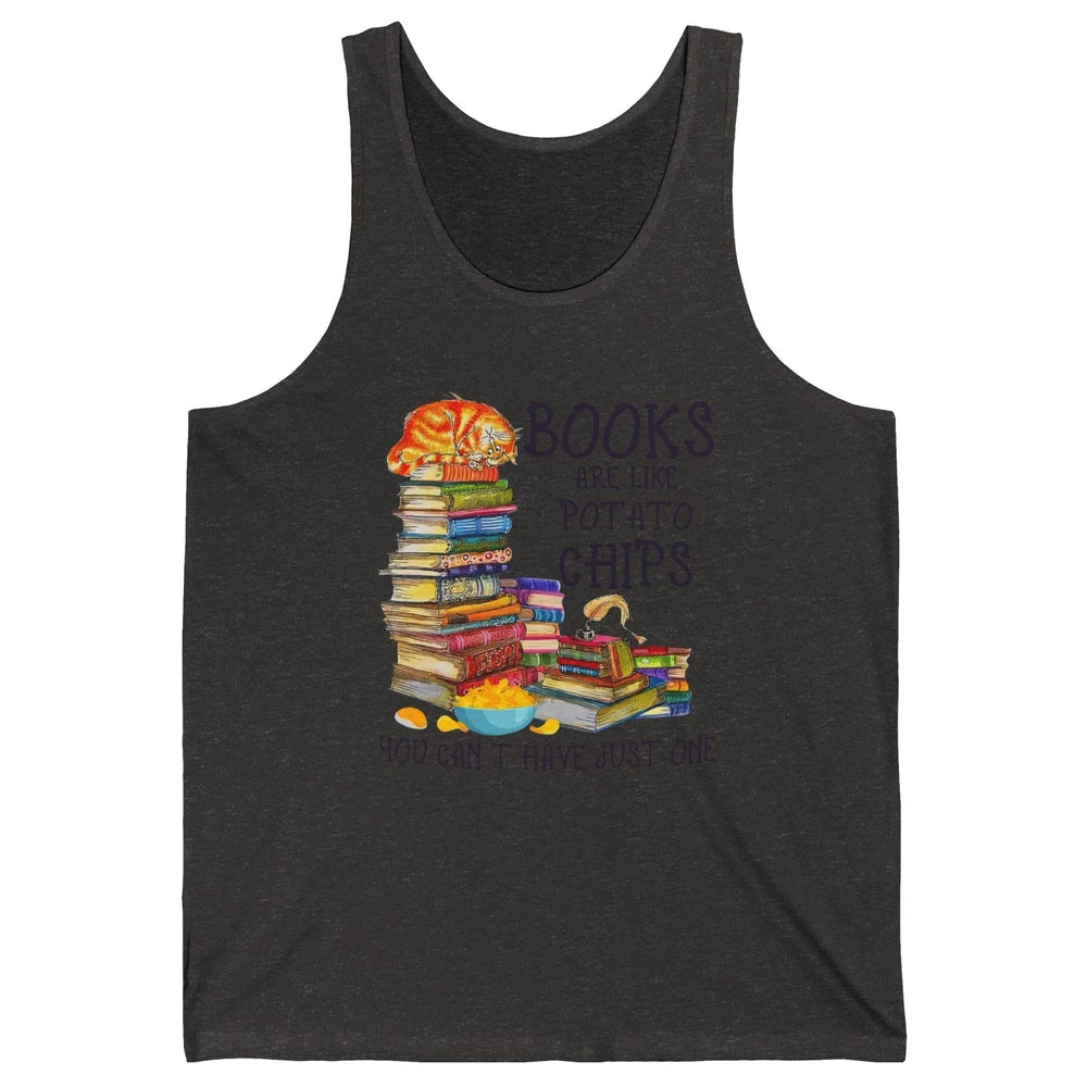 Bookworm Books Are Like Potato Chips You Can’t Have Just One Unisex Jersey Tank