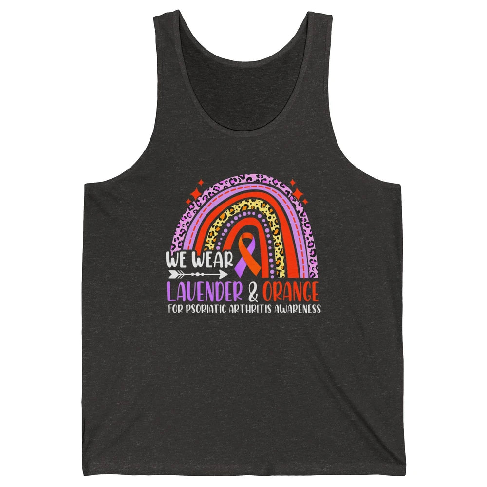 Wear Lavender Orange Rainbow Psoriatic Arthritis Month PsA Unisex Jersey Tank