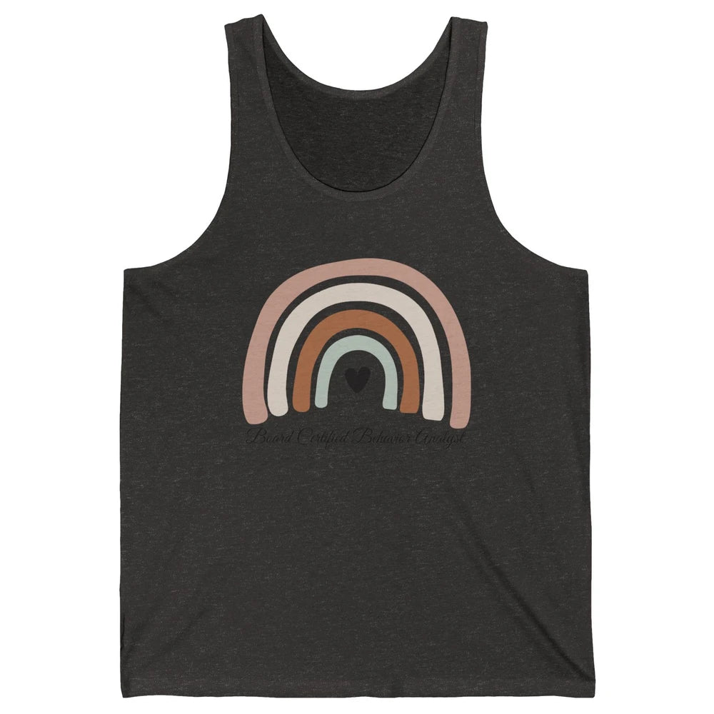 Board Certified Behavior Analyst BCBA Rainbow ABA Therapist Unisex Jersey Tank