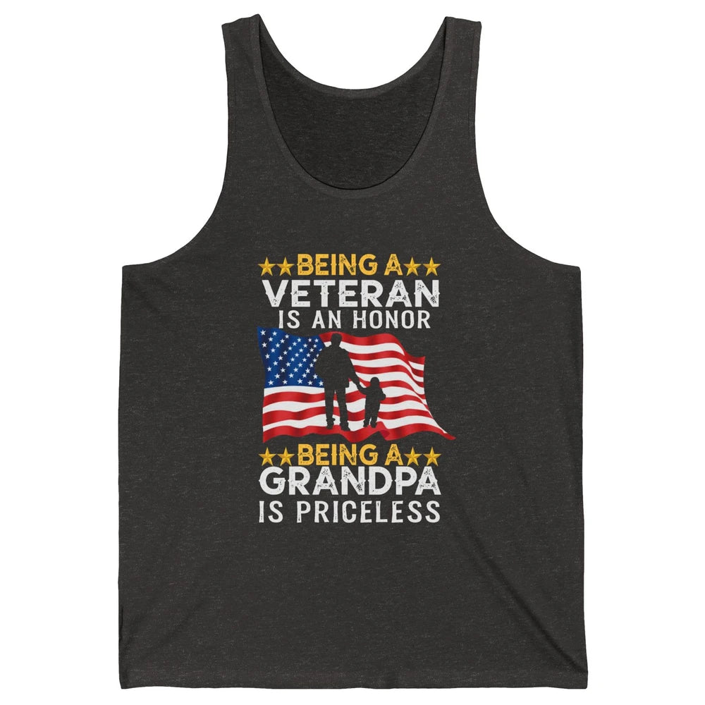 Being A Veteran Is An Honor Army Dad US Military Day Unisex Jersey Tank