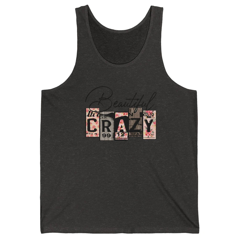 Beautiful Crazy Floral Western Country Girl Mother Gift Unisex Jersey Tank