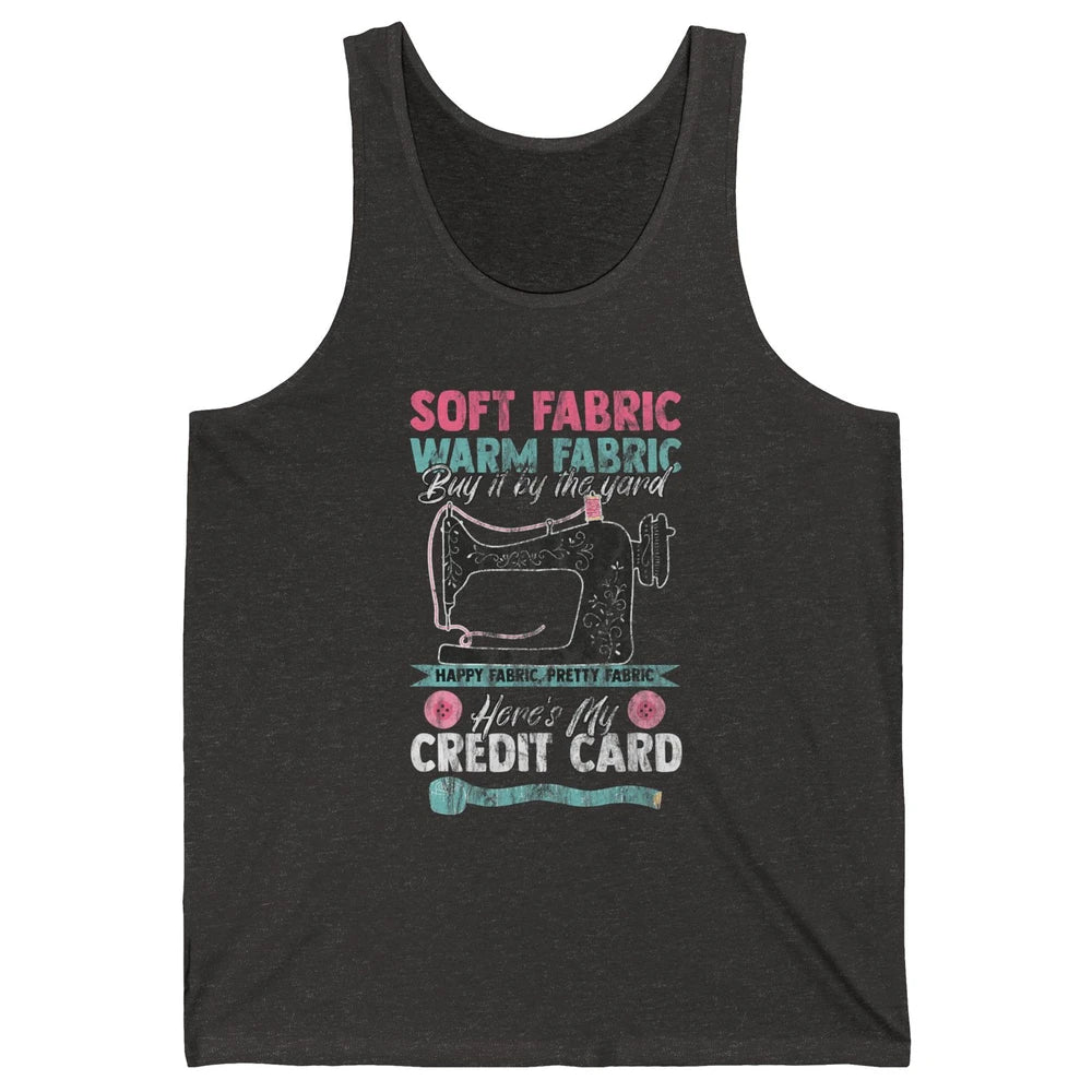 Soft Fabric By The Yard Sewing Machine Quilting Crafting Unisex Jersey Tank