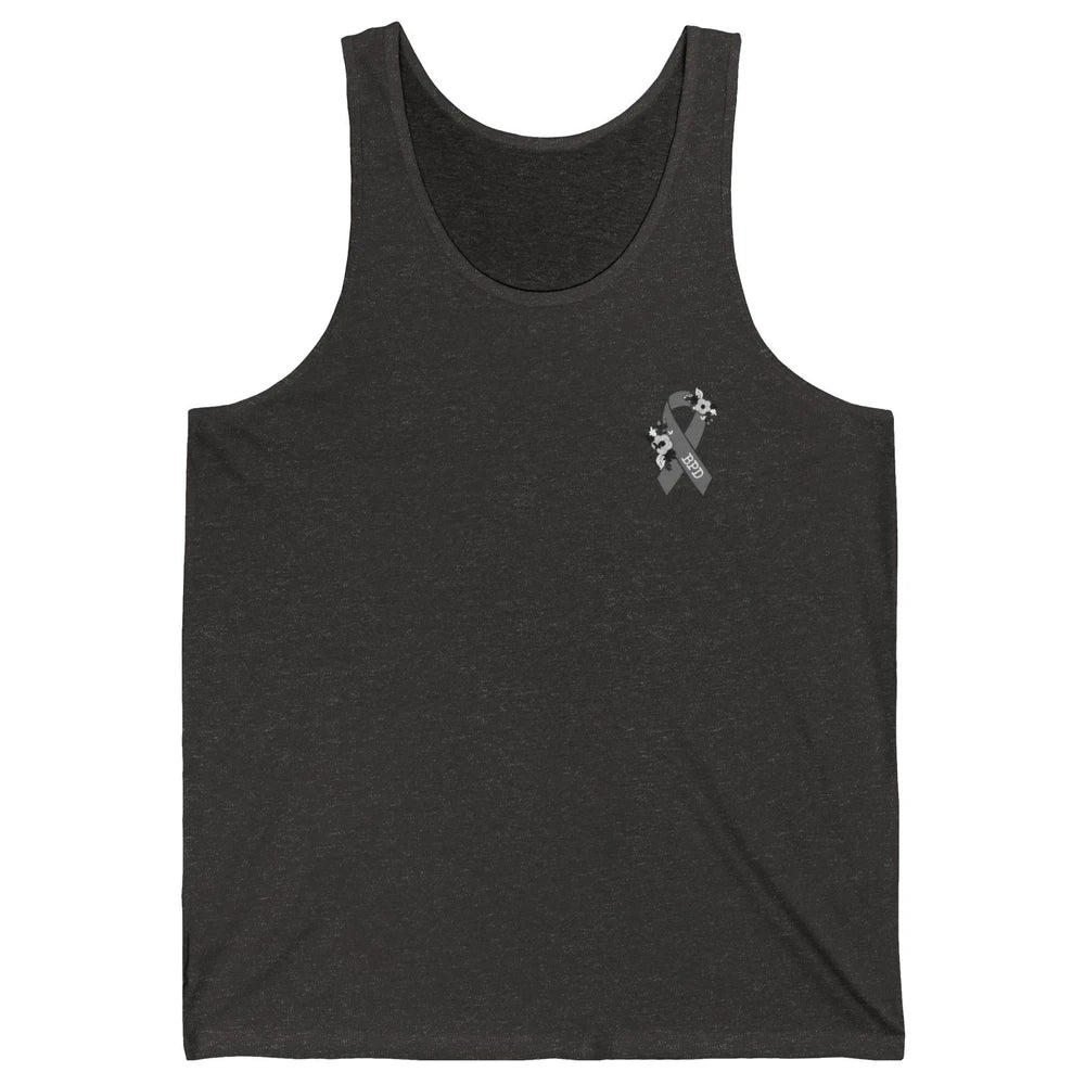 Borderline Personality Disorder Awareness BPD Gray Ribbon Unisex Jersey Tank