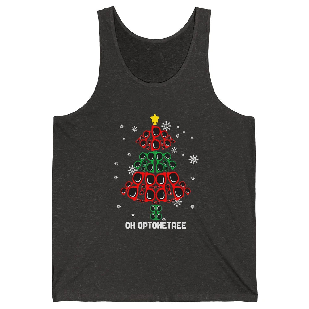 Glasses Christmas Tree Oh Optometree Optometry Optician Gift Unisex Jersey Tank