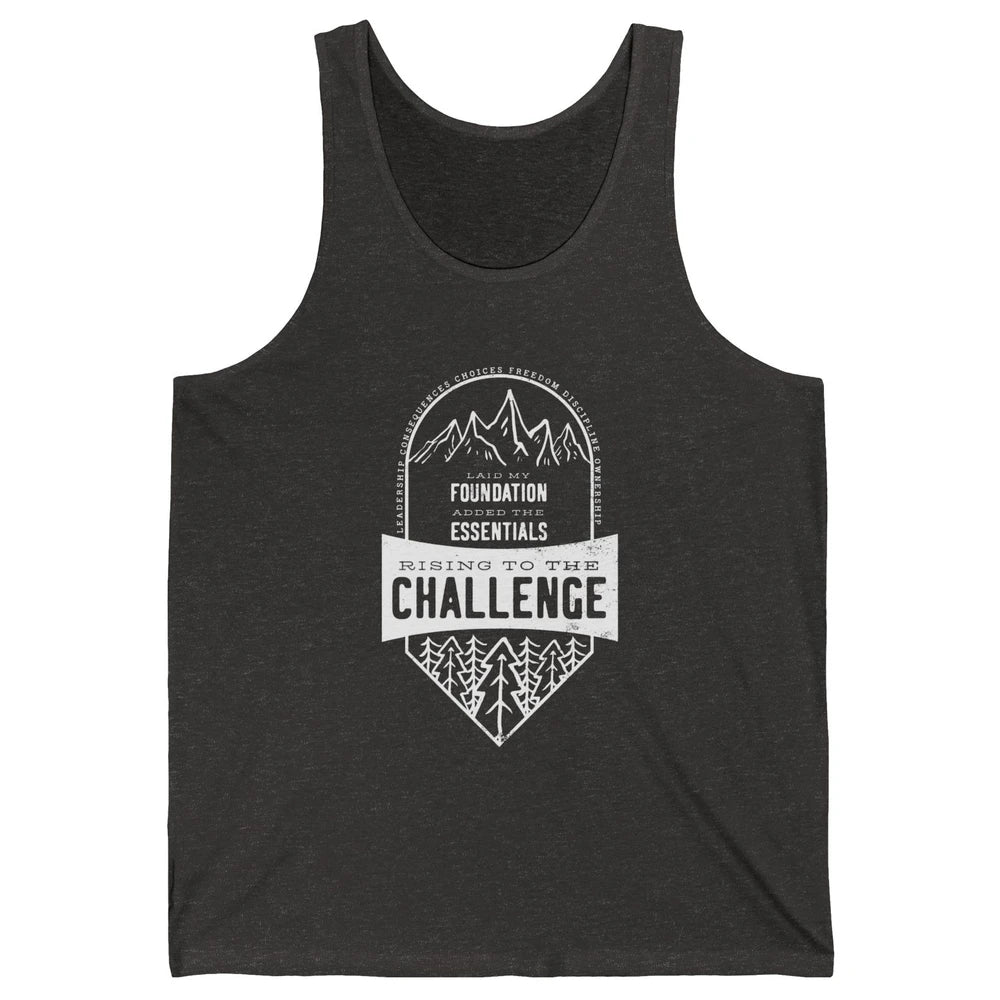 Challenge A Leadership Rising To The Challenge Homeschooling Unisex Jersey Tank