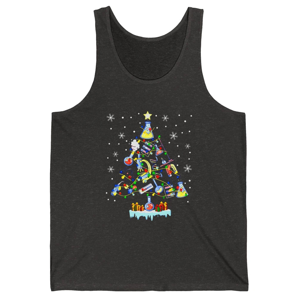 Laboratory Technician Christmas Tree Lab Tech Christmas Unisex Jersey Tank