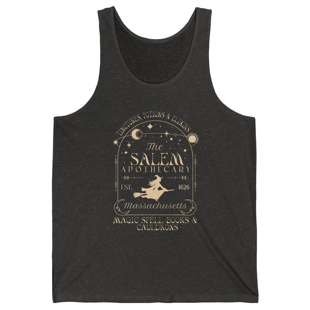 Retro Salem Apothecary Since 1626 Halloween Salem Witches Unisex Jersey Tank