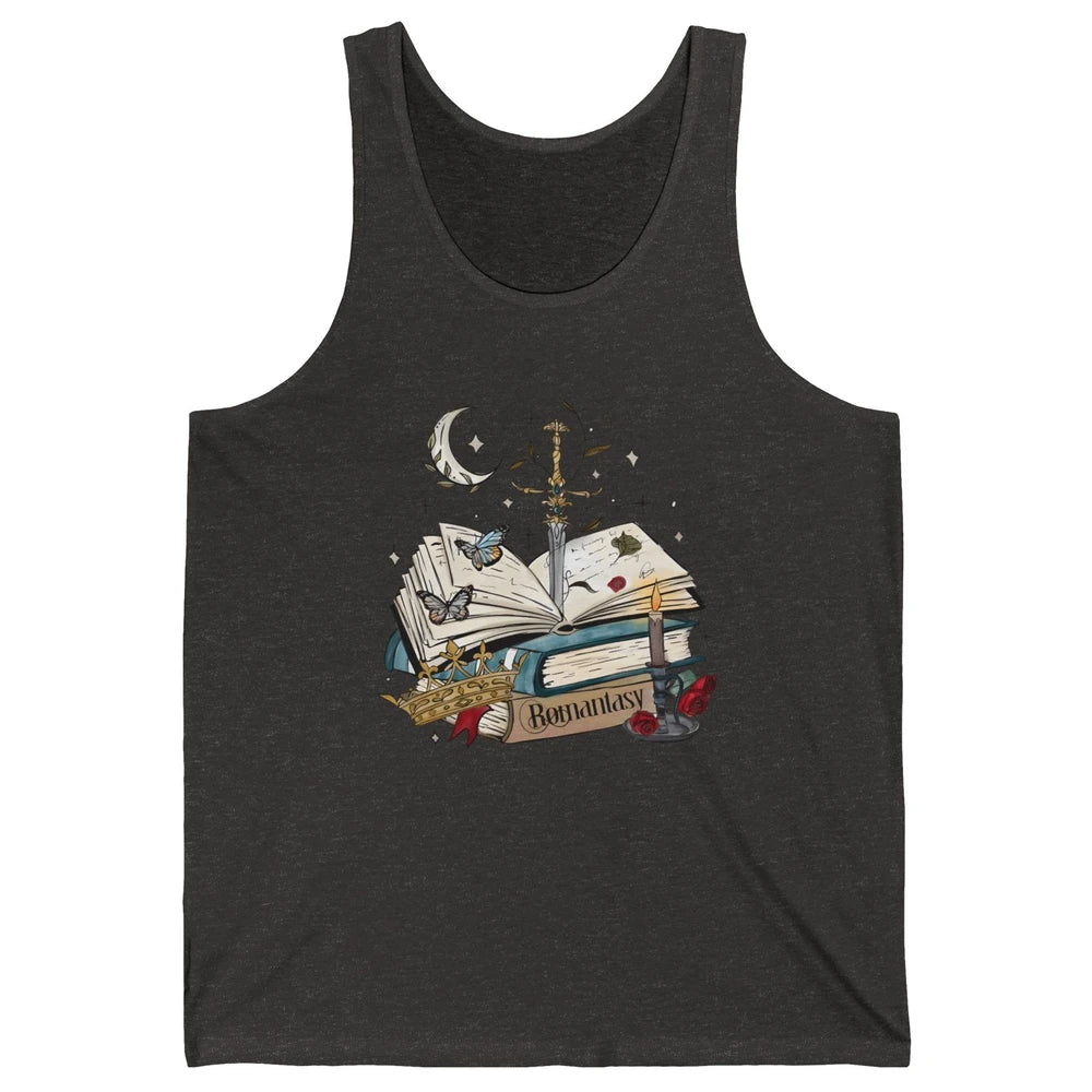 Bookish Romance Reader Librarian Literature Gothic Bookworm Unisex Jersey Tank