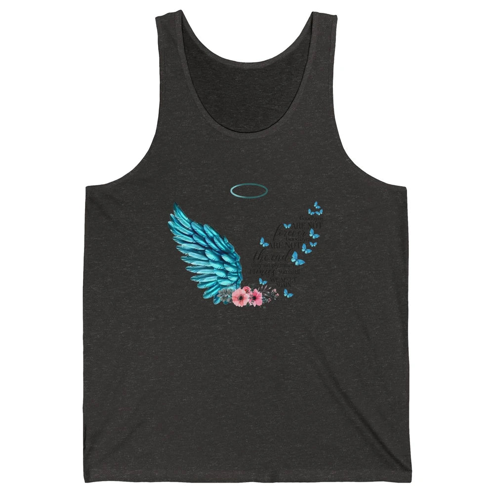 Angel Wing Cardinals Goodbyes Are Not The End Heaven Angel Unisex Jersey Tank