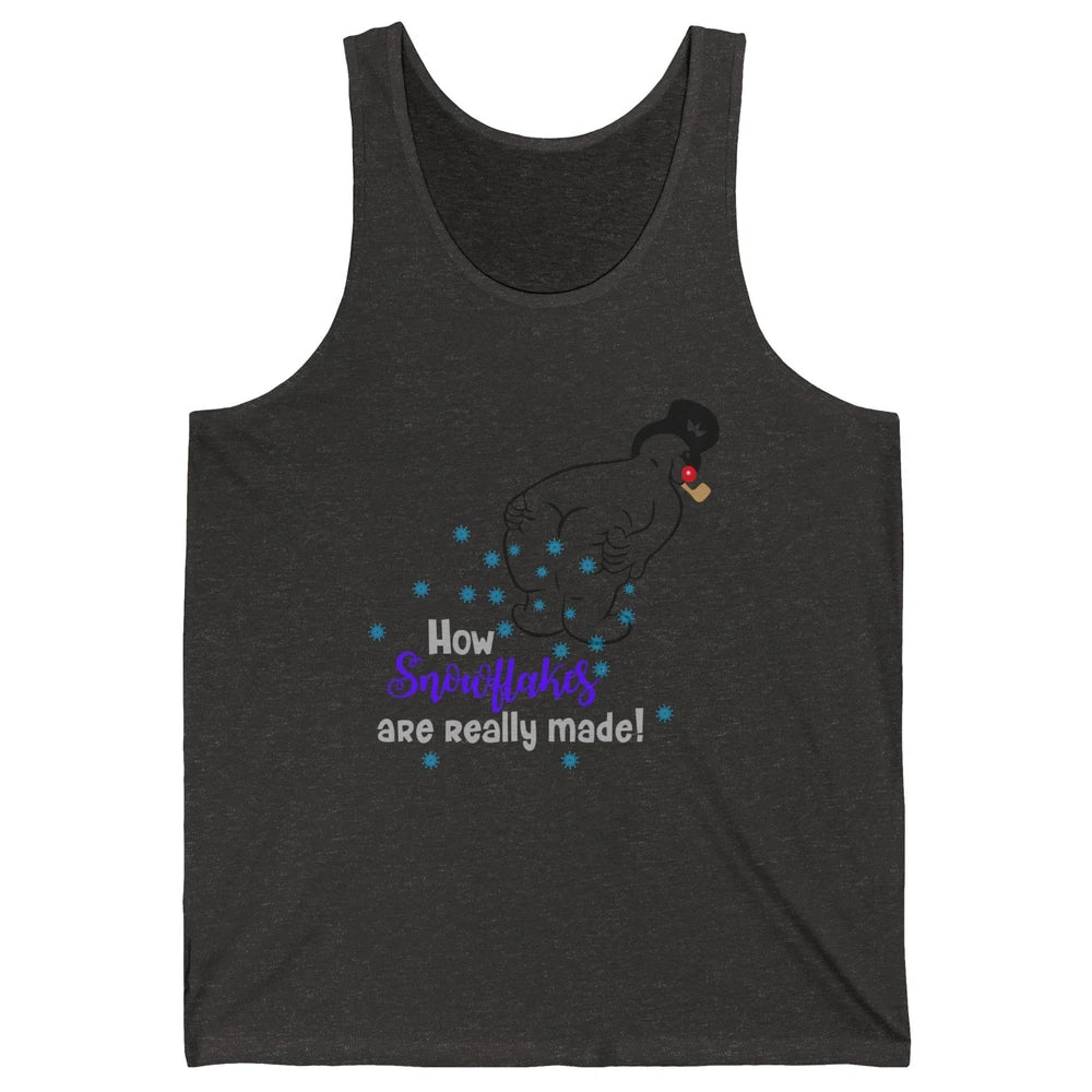 Funny How Snowflakes Are Really Made Christmas Costume Gift Unisex Jersey Tank