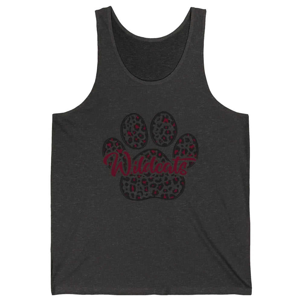 Wildcats Spirit Cat Paw Leopard Western Cat Mom Cat Lovers Unisex Jersey Tank