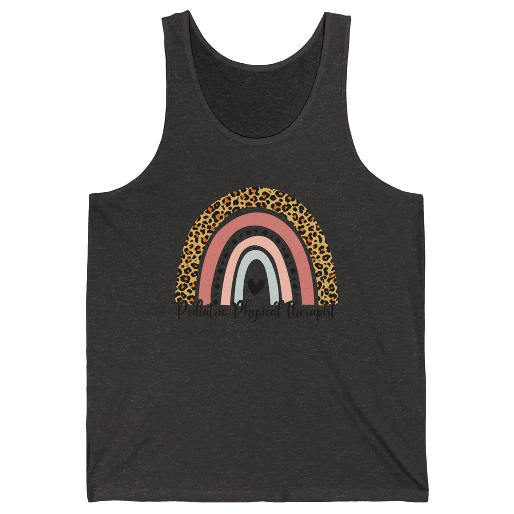 Retro Pediatric Physical Therapy Rainbow Physical Therapist Unisex Jersey Tank