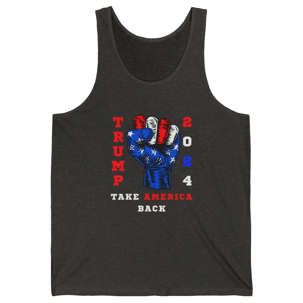 Take America Back 2024 Funny Vote Trump Republicans Vote Unisex Jersey Tank