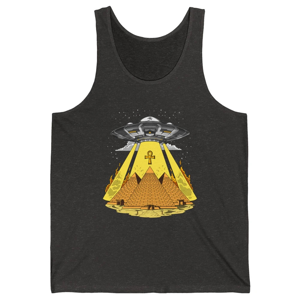 Ancient Egyptian Pyramids Alien Space Annunaki Conspiracy Unisex Jersey Tank