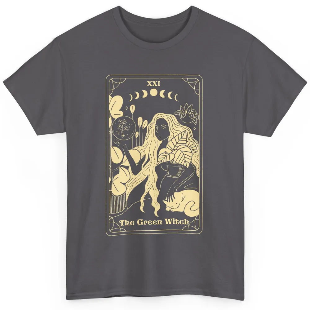 The Green Witch Gardener Tarot Card Halloween Gardening Gift Classic Unisex T-Shirt