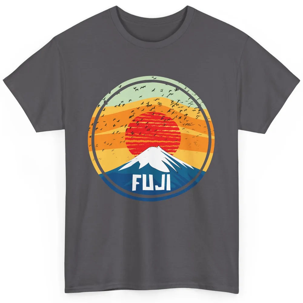 Vintage Sunset Mount Fuji The Highest Mountain In Japan Classic Unisex T-Shirt