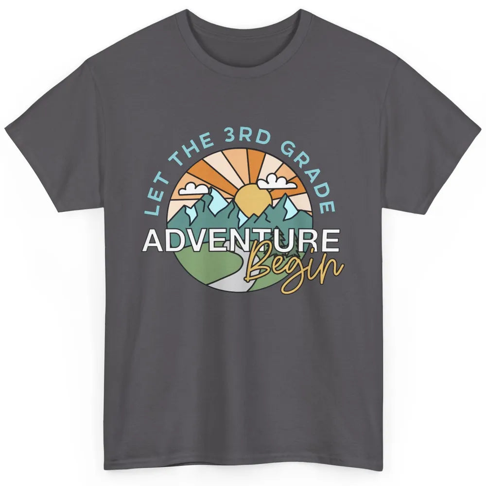 Vintage Back To School Let The 3rd Grade Adventure Begin Classic Unisex T-Shirt