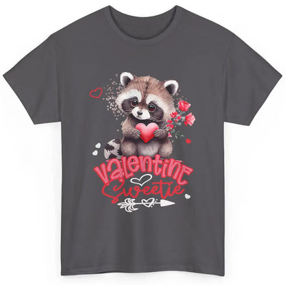 Adorable Baby Raccoon Cute Happy Valentine Sweetie Opossum Classic Unisex T-Shirt