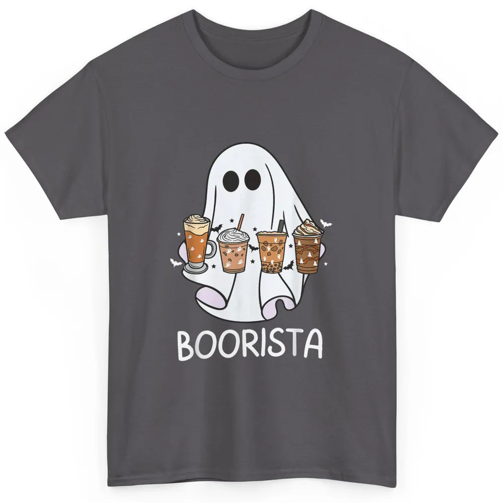 Cute Boorista Ghost Coffee Barista Halloween Spooky Gothic Classic Unisex T-Shirt