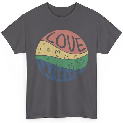 Vintage Love Wins LGBT Gay Pride Month Love Is Love Classic Unisex T-Shirt