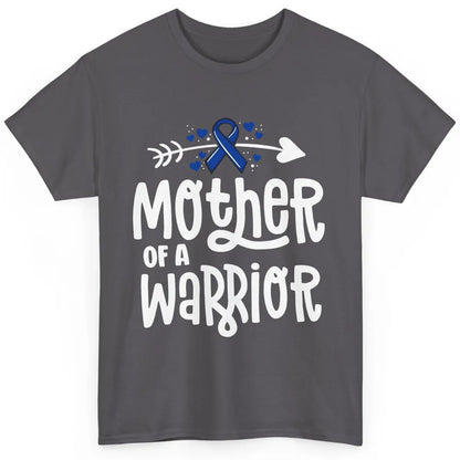 Warrior Mother Colon Cancer Colorectal Dark Blue Ribbon Classic Unisex T-Shirt