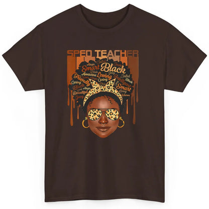 Black Woman Sped Teacher Afro Melanin Special Education SLP Classic Unisex T-Shirt